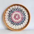 thumbnail image 2 of Plateau de Service en Rotin Tissé, Assiette de Fruits en Rotin Fait Main Naturel pour Table Basse, 2 of 2