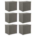 thumbnail image 1 of Suncast SS500ST 22 Gallon Small Resin Outdoor Patio Storage Deck Box (6 Pack), 1 of 5