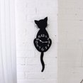 thumbnail image 1 of Creative Cartoon Cute Cat Wall Clock Home Decor Watch Way Tail Move Silence, 1 of 4