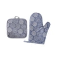thumbnail image 2 of Tranfacy Home and Kitchen,Hot Pads for Kitchen,Thickened Insulated Gloves Oven Baking Polyester Wear Resistants Microwave Gloves Kitchen Avoid Scalding Gloves Mat Set, 2 of 4