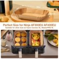 thumbnail image 2 of 100 Pieces 22x14cm Air Fryer Parchment Paper, Air Fryer Cooking Paper, Non-Stick Disposable Paper Liners, 2 of 5