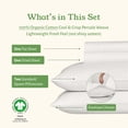 thumbnail image 4 of California Design Den Queen Sheet Set - 100% Organic Cotton bed Sheets, Crisp Percale, Deep Pockets, Durable Bedding - True Ivory, 4 of 10