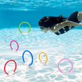 thumbnail image 3 of 8PCS Pool Toys, Colorful Pool Rings for Kids, Underwater Training, Swimming Pool Dive Ring Toy for Kids, 3 of 7