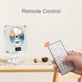 thumbnail image 3 of MEGICOT Bluetooth 5.0 Wall Mountable CD DVD Player with Pull-switch Dust Cover Remote Control LCD Display Built-in Speakers, Portable Music Player Support FM Radio CD/DVD/MP3/USB/AUX, 3 of 8