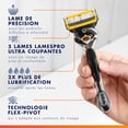 thumbnail image 3 of Gillette Fusion5 ProGlide Shield Razor Refills for Men, 4 Razor Blade Refills for FlexBall Razor Handle, Precision Trimmer for Men, 3 of 15