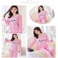 thumbnail image 3 of Autumn Fashion New Ladies o Collar Long Sleeve Large Size Home Printing Home Pajamas Set, 3 of 5