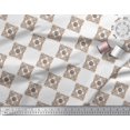thumbnail image 3 of Soimoi Brown Rayon Crepe Fabric Geometric & Floral Block Decor Fabric Printed Yard 46 Inch Wide, 3 of 3