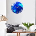 thumbnail image 3 of Abbracc Round Wall Clock, Battery Operated, 12 Inches Silent Wall Clocks for Living Room/Bedroom/Kitchen, Large Digital Display, Decorative Wall Clock Geometry, 3 of 8
