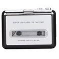 thumbnail image 1 of USB Tape To MP3 Converter, Guide CD Portable Cassette Player Lightweight Clear Sound with Earphone for Laptop for CD  for PC, 1 of 8