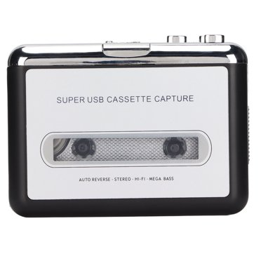 USB Tape To MP3 Converter, Guide CD Portable Cassette Player Lightweight Clear Sound with Earphone for Laptop for CD  for PC