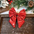 thumbnail image 4 of Bows for Christmas Tree, Christmas Ornament - Christmas Bow Decorations Garland Bow Small Christmas Tree Bow Sequin Bow Tie Christmas Decoration Bow Decorations for Home Christmas Party, 4 of 6