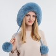 thumbnail image 4 of ORUYROP Bonnet d'Hiver Épais pour Femmes avec Cache-Oreilles de Ski à Double Couche, 4 of 7