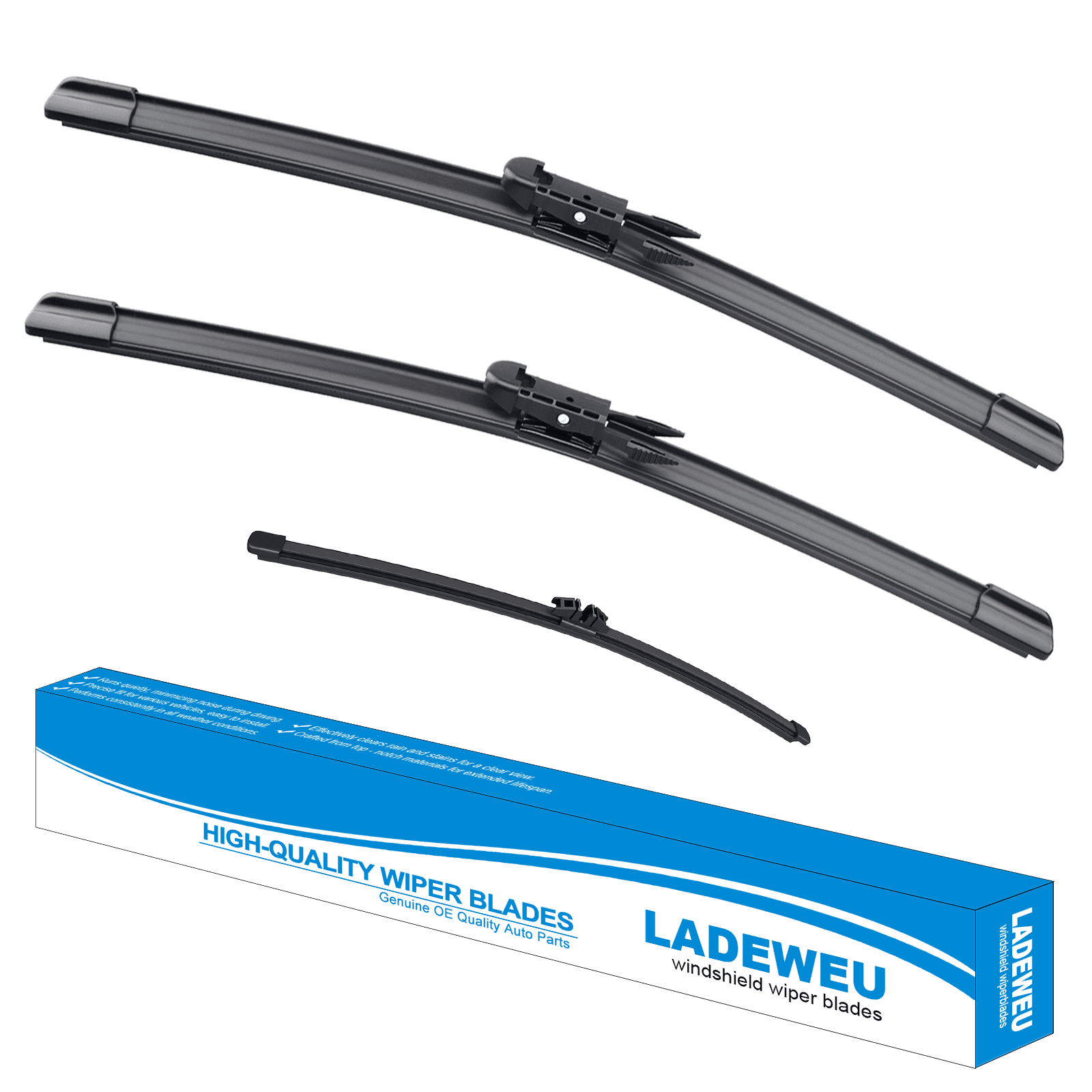 3 Wipers 28"+28"+11" for Ford Escape 2013-2019 Kuga 2012-2018 All Weather Original Equipment Replacement Front with Rear Windshield Wiper Blades Set (Pack of 3)