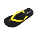 thumbnail image 1 of Flip Flops for Womens Flat Sole Casual Beach Summer Sandals Yellow, 1 of 5