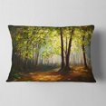 thumbnail image 1 of Forêt d'Été - Coussin Décoratif Imprimé Paysage - 12x20, 1 of 4