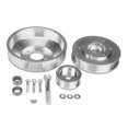 thumbnail image 1 of SR Performance Underdrive Pulleys Kit in Polished Durable Aluminum Fits Mustang GT 1996-2001 Through Mid-2001, 1 of 4