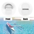 thumbnail image 4 of Unique Bargains 6pcs 6cm White D Ring Patch PVC Stainless Steel Round Shape D Ring Pads for Inflatable Boat Kayak, 4 of 7