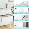 thumbnail image 3 of EDX Commode à 6 Tiroirs pour Chambre, Tour d'Organisation de Rangement en Tissu, Armoire, Blanc, 3 of 7