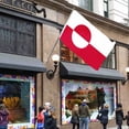 thumbnail image 2 of Greenland Flag 90X150Cm Polyester Cloth, Flags of Various Countries, 2 of 9
