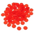 thumbnail image 2 of maskred Transparent Color Counters Plastic Marker for Professional Bingo Game Red 1.5x1.5cm 1Set, 2 of 6