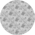 thumbnail image 1 of Ahgly Tapis Rond Lavable en Machine Intérieur Transitionnel Gris Canon, 8 Pieds Rond, 1 of 7