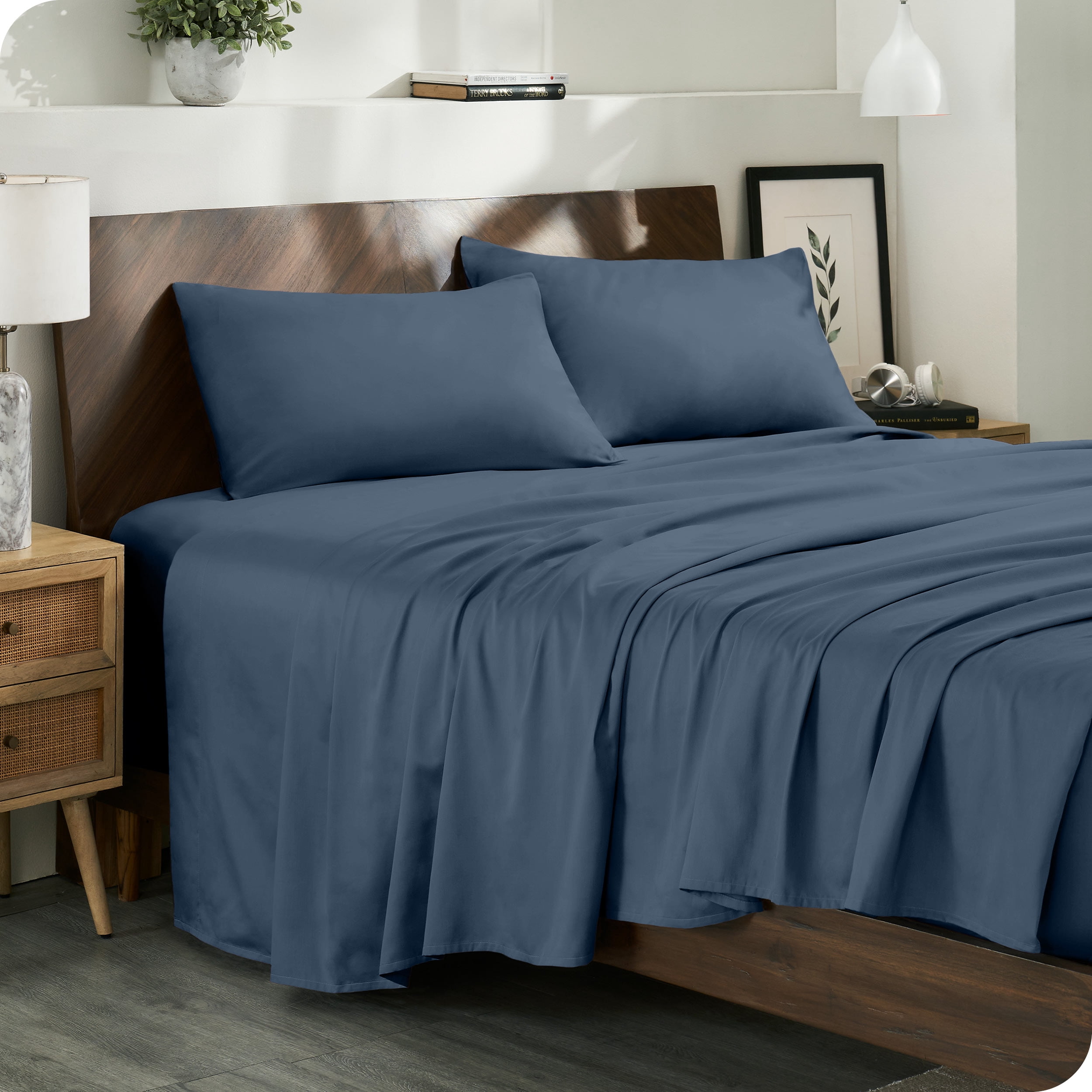 Bare Home 100% Organic Cotton Sheet Set - Sateen Weave