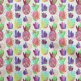 thumbnail image 1 of oneOone Rayon Pink Fabric Pineapple Sewing Craft Projects Fabric Prints By Yard 56 Inch Wide, 1 of 4