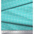 thumbnail image 2 of Soimoi Cotton Voile Fabric Check Block Fabric Prints by Yard 42 Inch Wide, 2 of 2