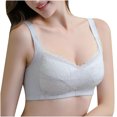 thumbnail image 4 of Timegard Plus Size Bras for Women No Underwire Lace Lightweight Full Coverage Comfort Daily Bralette, 4 of 7
