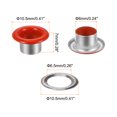 thumbnail image 2 of Unique Bargains 100PCS Grommets Eyelets 1/4 Inch (6mm) ID Hole Metal Self Backing Eyelet with Washers for Leather Orange, 2 of 7