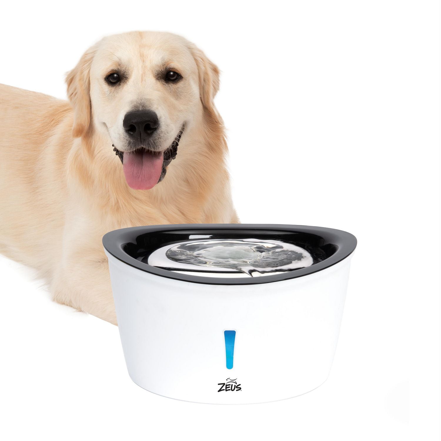 Zeus Cascade Dog Water Fountain, Stainless Steel, 6L