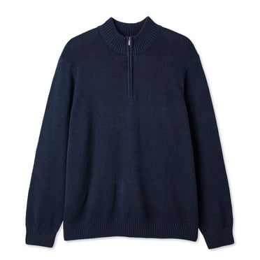 George Big Men's Quarter Zip Sweater