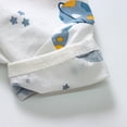 thumbnail image 4 of GDREDA Boys's Fall Pajamas Striped Short Sleeve Sets Modal Pjs (Sky Blue,3-4 Years), 4 of 7