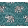 thumbnail image 4 of oneOone Cotton Flex Fabric Elephant Block Print Sewing Fabric BTY 40 Inch Wide, 4 of 4