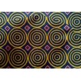 thumbnail image 4 of oneOone Cotton Silk Fabric Diamond & Circle Block Print Fabric By Yard 42 Inch Wide, 4 of 4
