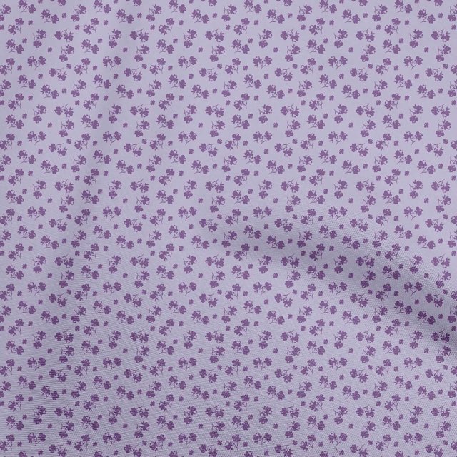 oneOone Rayon Purple Fabric Floral Sewing Material Print Fabric By The Yard 56 Inch Wide