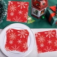 thumbnail image 4 of Fridja Clearance 25 Pieces White Snowflake Napkins Paper Towels Winter Snowflake Party Tableware Supplies Birthday Party Tableware, 4 of 6