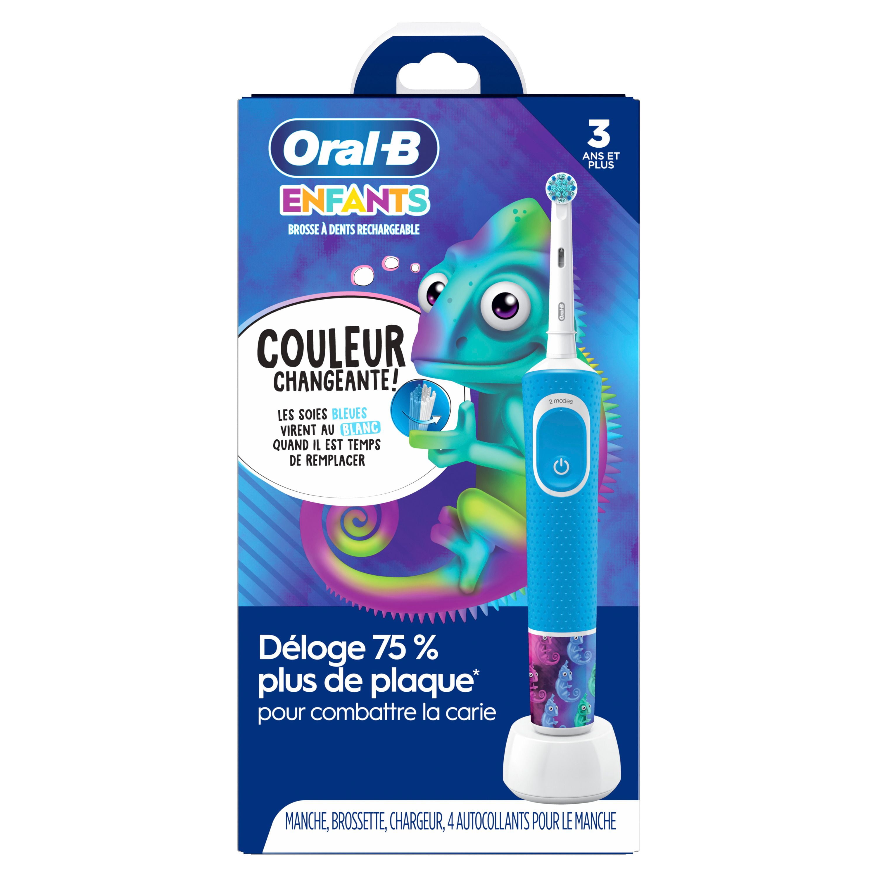 Oral-B Brosse à Dents Électrique Rechargeable pour Enfants avec Chargeur, pour 3 Ans et Plus, Poils Extra Souples