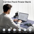 thumbnail image 2 of Domars 3pcs 10000mAh Magnetic Power Bank Set, 22.5W Fast Charging Portable Charger with Charging Base, Built-in Type-C & Lightning Cable, Strong Magnetic Adsorption for Home Office Travel, 2 of 8