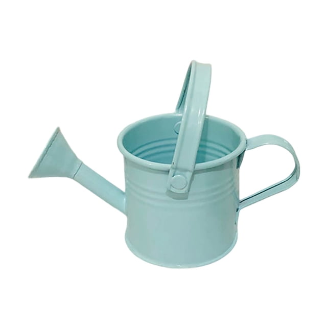 WIFKLSIIPG Galvanized Shower Bucket Tinplate Kettle Small Flower Pot Suitable for Indoor and Outdoor