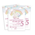 thumbnail image 1 of Darling Souvenir Blue Birthday Invitation Card Printable Fill or Write In Blank Invites Party Supplies Pack Of 28 5 x 7 Inches, 1 of 5