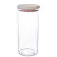 thumbnail image 2 of Food Container Kitchen Stackable Moisture-proof Grain 1 4 2 Organizer Transparent Sealing Storage Holder with Lid, Pink, 700ml, 2 of 7