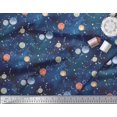thumbnail image 3 of Soimoi Moss Georgette Fabric Planet Galaxy Print Sewing Fabric Yard 42 Inch Wide, 3 of 3
