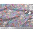 thumbnail image 3 of Soimoi Poly Georgette Fabric Leaves, & Rose Floral Print Fabric by Yard 52 Inch Wide, 3 of 3