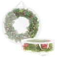 thumbnail image 2 of Penkiiy Christmas Wreath Storage Bags PVC Wreath Bags Clear Xmas Wreath Storage Bag Wreath Storage Container, 2 of 4