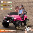 thumbnail image 2 of VOLTZ TOYS 24V Kids Ride-On Jeep Truck with Extendable Cabin, 2-Seater Off-Road Electric Car with Quad Motors & Parent Remote Control, EVA Rubber Wheels, Bluetooth, Gift for Boys & Girls Aged 3-8, 2 of 7