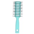 thumbnail image 2 of Detangling Hair Brush with Rounded Nylon Teeth, Hollow Back Design, Curved Body, Non Slip Handle, Hanging Hole for Hair Care, 2 of 7