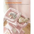 thumbnail image 4 of BestHome Multi-Level Cat Tree & Condo – Sturdy Climbing Tower with Sisal Scratching Posts & Interactive Toys, 81inch, Pink, 4 of 5