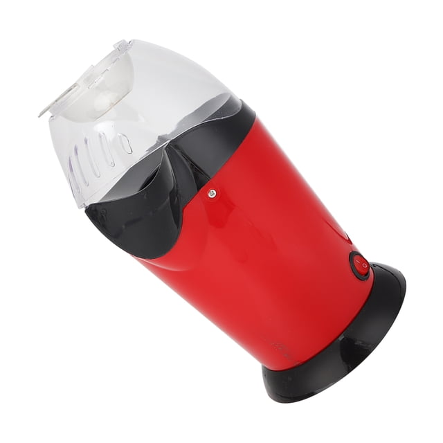 Popcorn Maker, Electric Popcorn Machine Hot Air Corn Popper Portable One-Button High Popping Oil-Free 1200W Durable for Kitchen for Home US Plug 110V