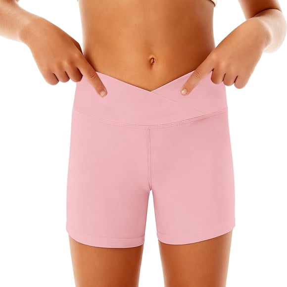 HIPYLO Shorts Para Hombre Size 6 Girls Clothes Toddler Girl Clothes 3t Teen Clothes for Girls Ages 13-15 Preteen Clothes Butterfly Shorts Girls 12-14, Pink 4-5 Years